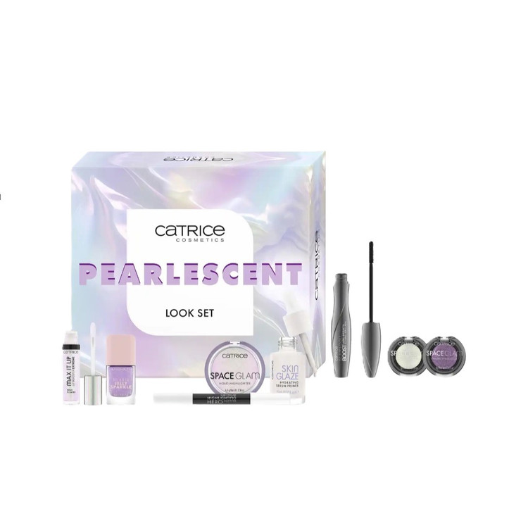 ست هدیه 8 پارچه ارایشی کاتریس مدل PEARLESCENT