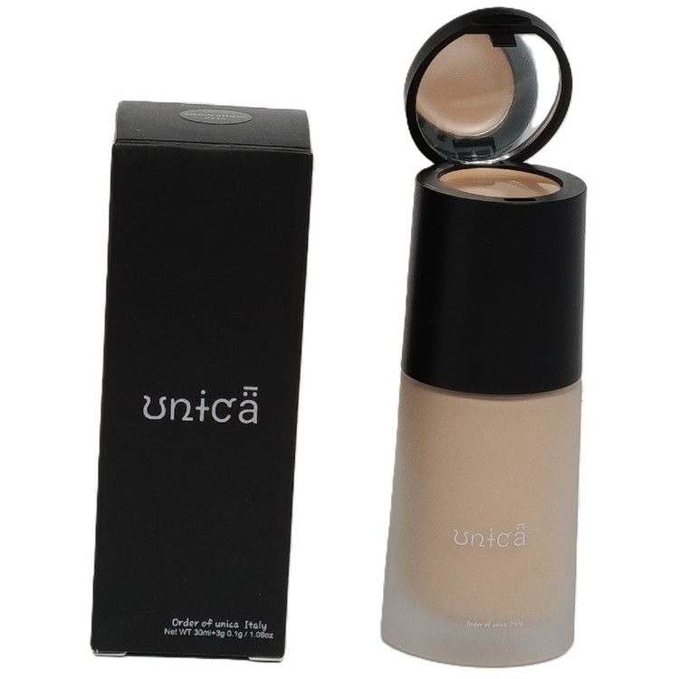 کرم پودر مایع مات + کانسیلر همراه UNICA رنگ نخودی شماره 110