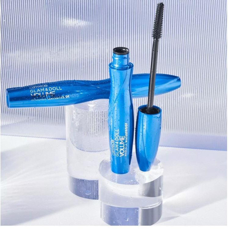 ریمل حجم دهنده ضدآب کاتریس مدل GLAM&DOLL
