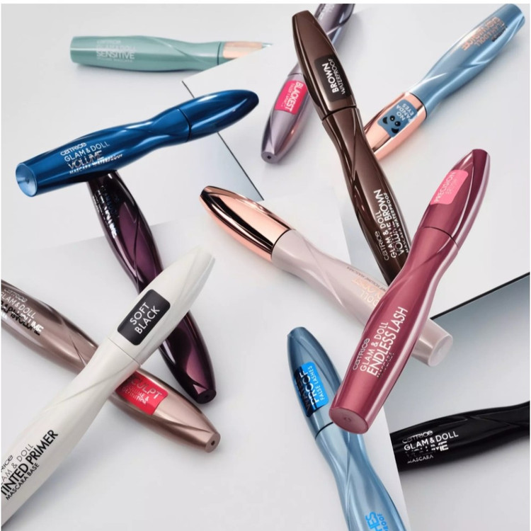 ریمل حجم دهنده ضدآب کاتریس مدل GLAM&DOLL